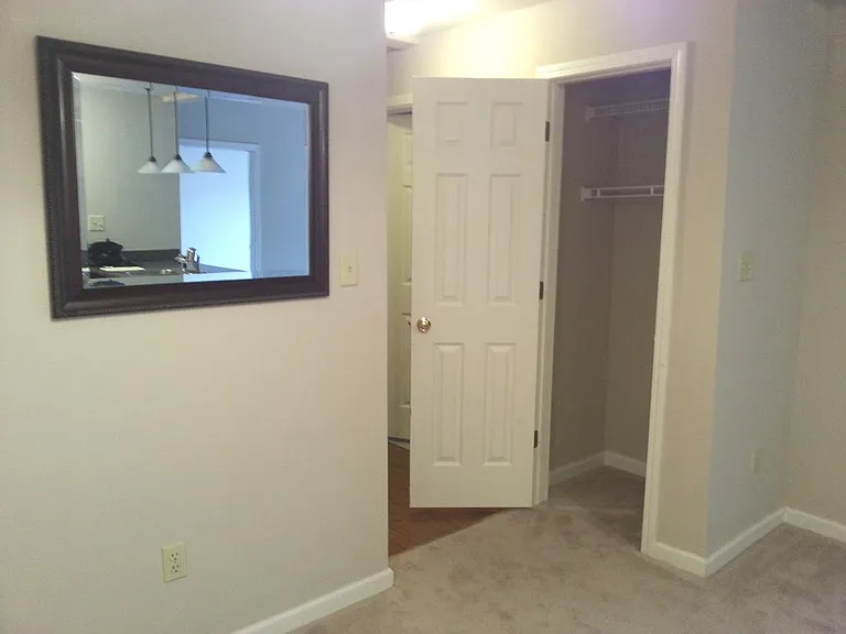 Coat closet in entrance hallway