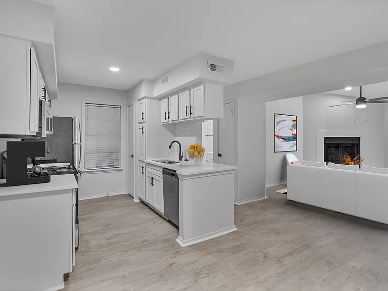 Kitchen and living room