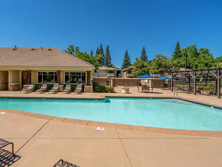 Resort-style swimming pool
