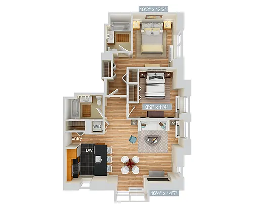 Floor plan Furnished-f-B4T-1094