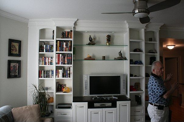 Built in entertainment area 