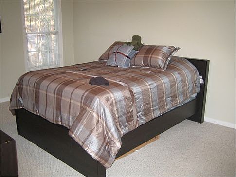 Carpet in bedrooms and walk-in closets.