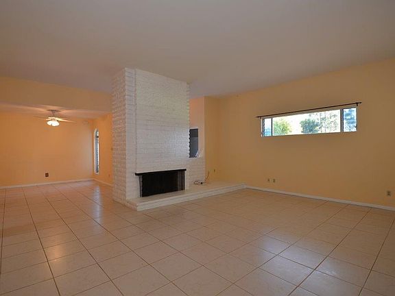Living room with fireplace