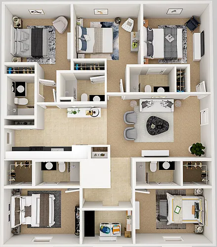 Floor plan 5 Bed 5 Bath