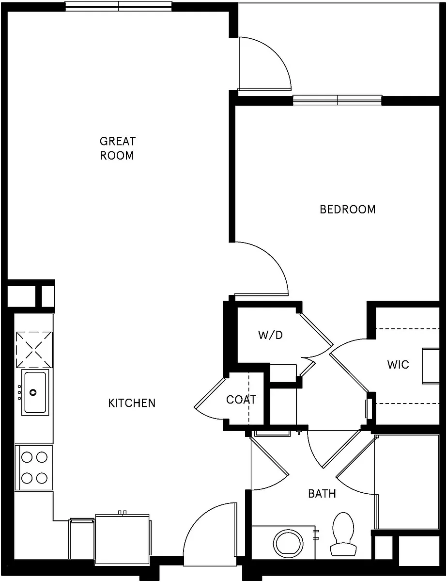 Floor plan 1B