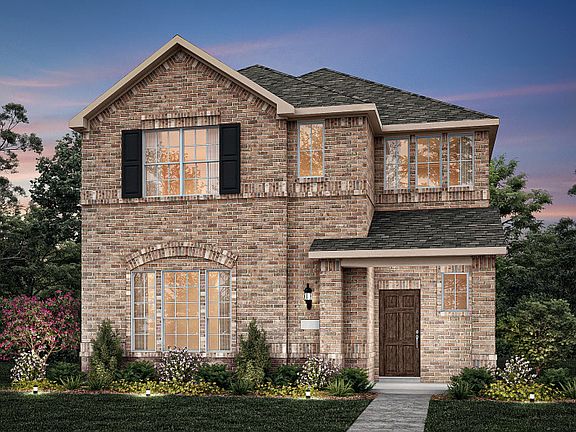 The Highwater, with covered front porch and 2-car rear-entry garage, shown as Exterior A