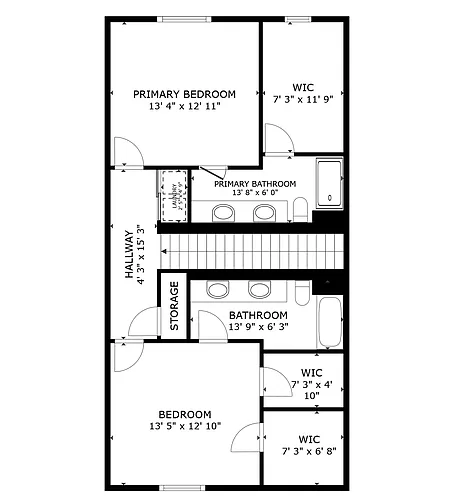 Floor plan Boulevard On Missouri 2 Bed Townhome