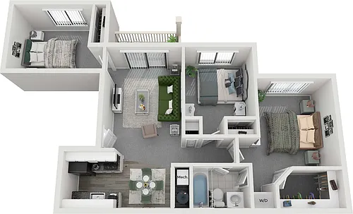 Floor plan The Greenway Renovated