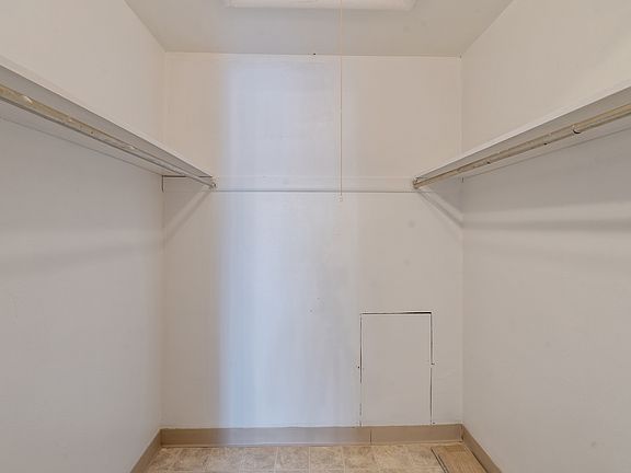 This massive, walk-in closet can serve so much more than just stashing away outdoor gear. Use as a place to put seasonal decor, or add shelved to use as dry pantry storage.