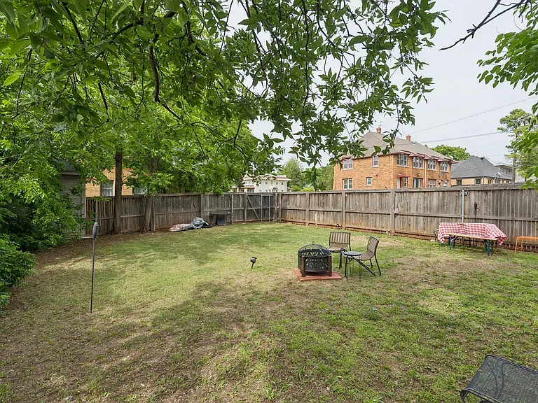 Fenced shared outdoor space