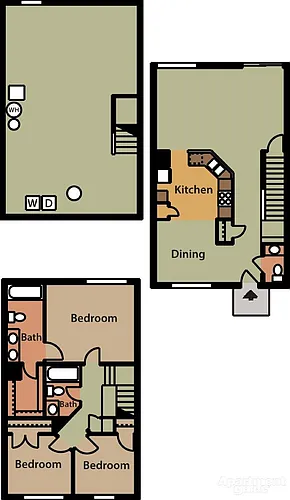 Floor plan Lindsey w/ Finished Basement