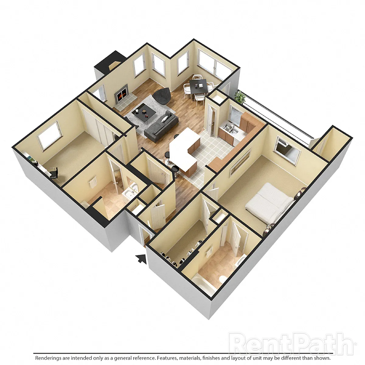 Floor plan 2X2 C