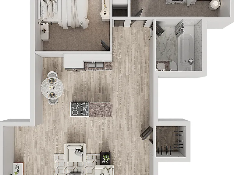 B3 | 2-Bedroom Floorplan B3 | 2-Bedroom Floorplan