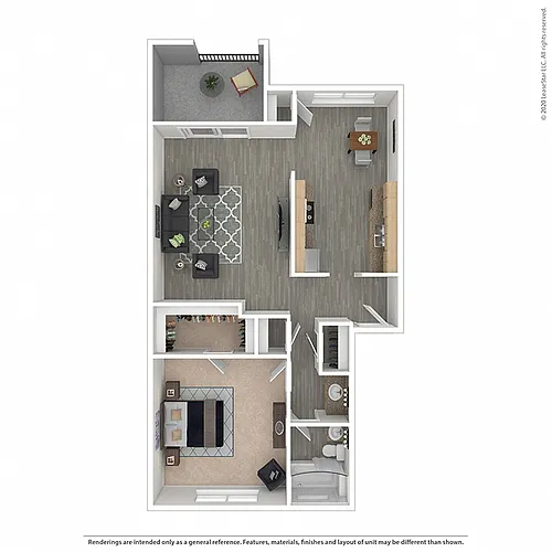 Floor plan One Bedroom