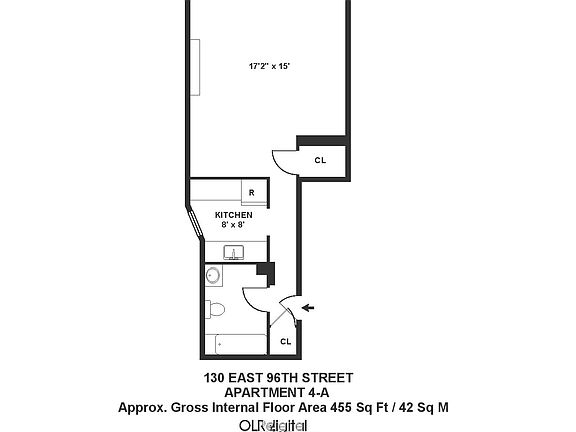 2nd image of 130 E 96th St APT 3A