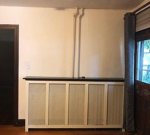 Covered radiator.