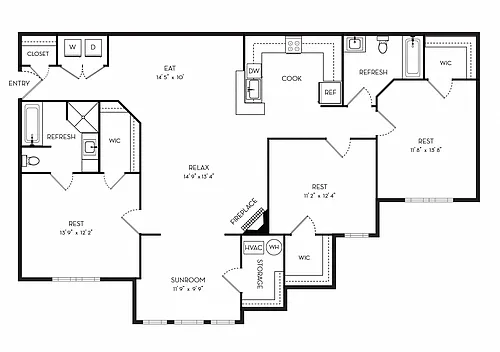 Floor plan The Granite