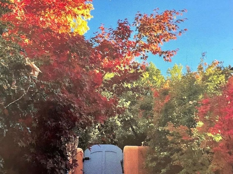 Front courtyard in fall.