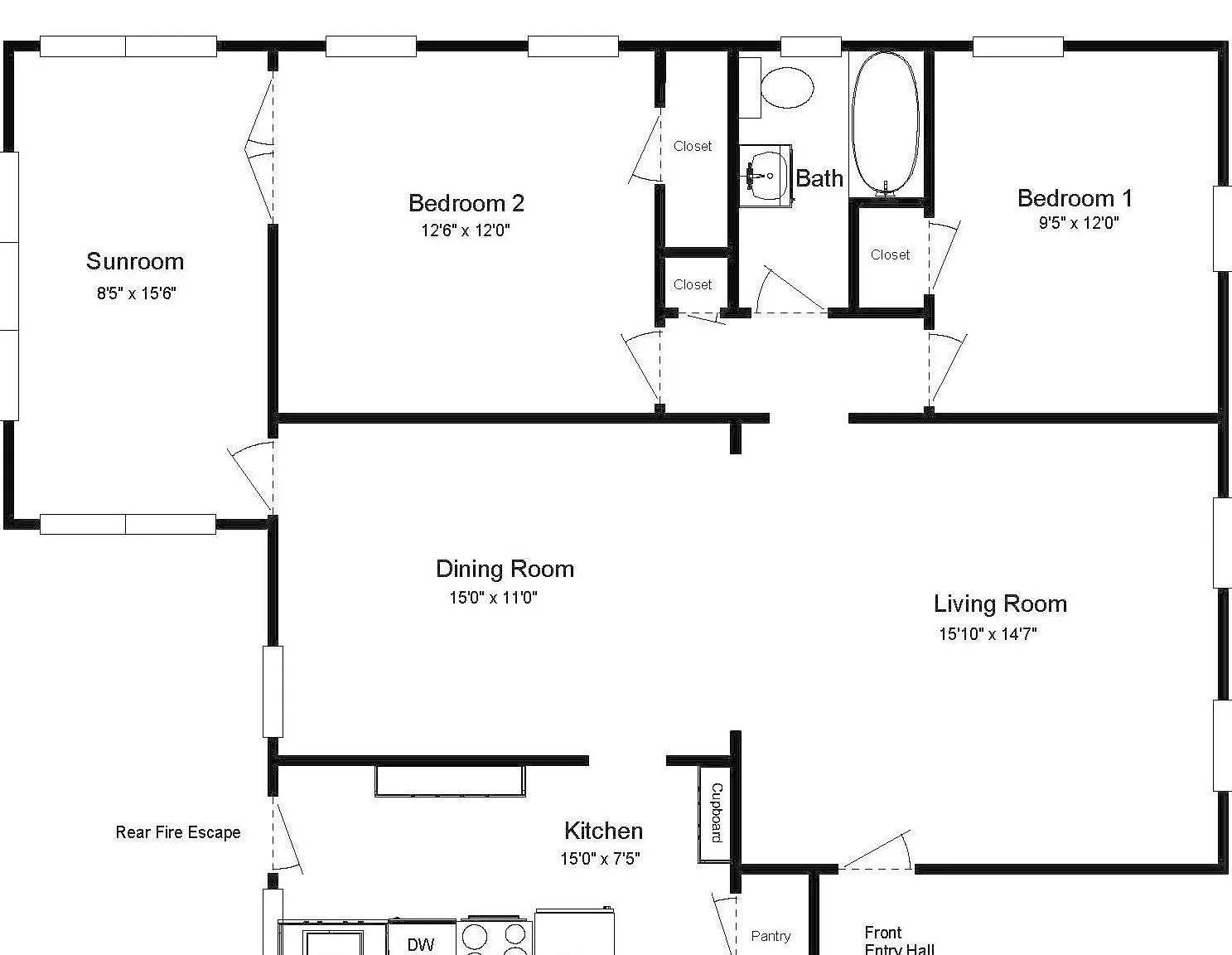 2 bed, 1100 sqft, $1,195 — Photo 3