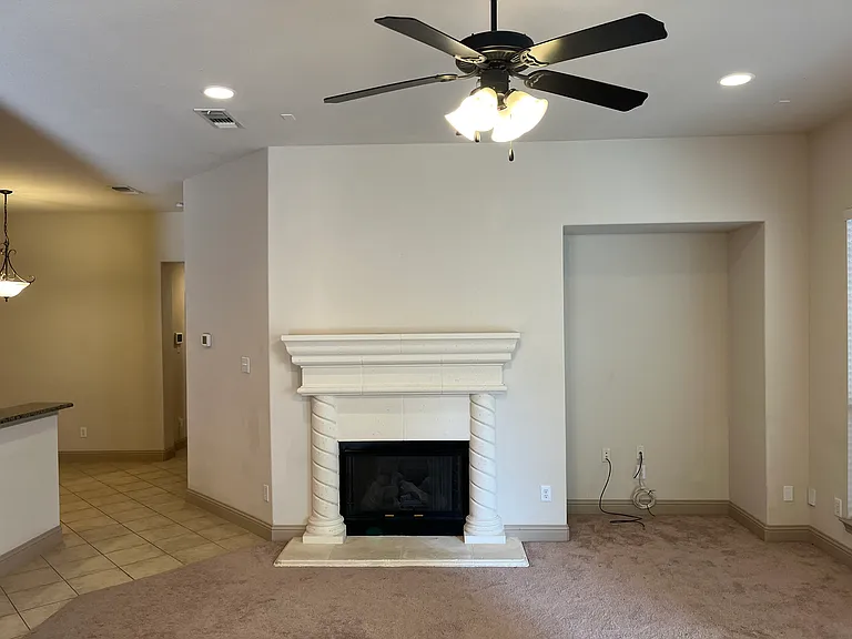 gas log fireplace