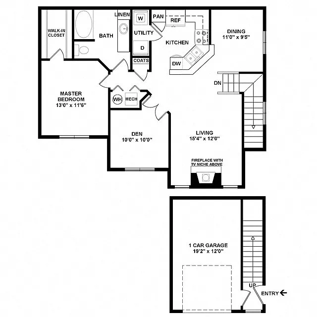 Floor plan Buckingham Renovated