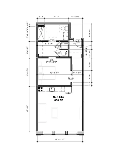 Floor plan 314