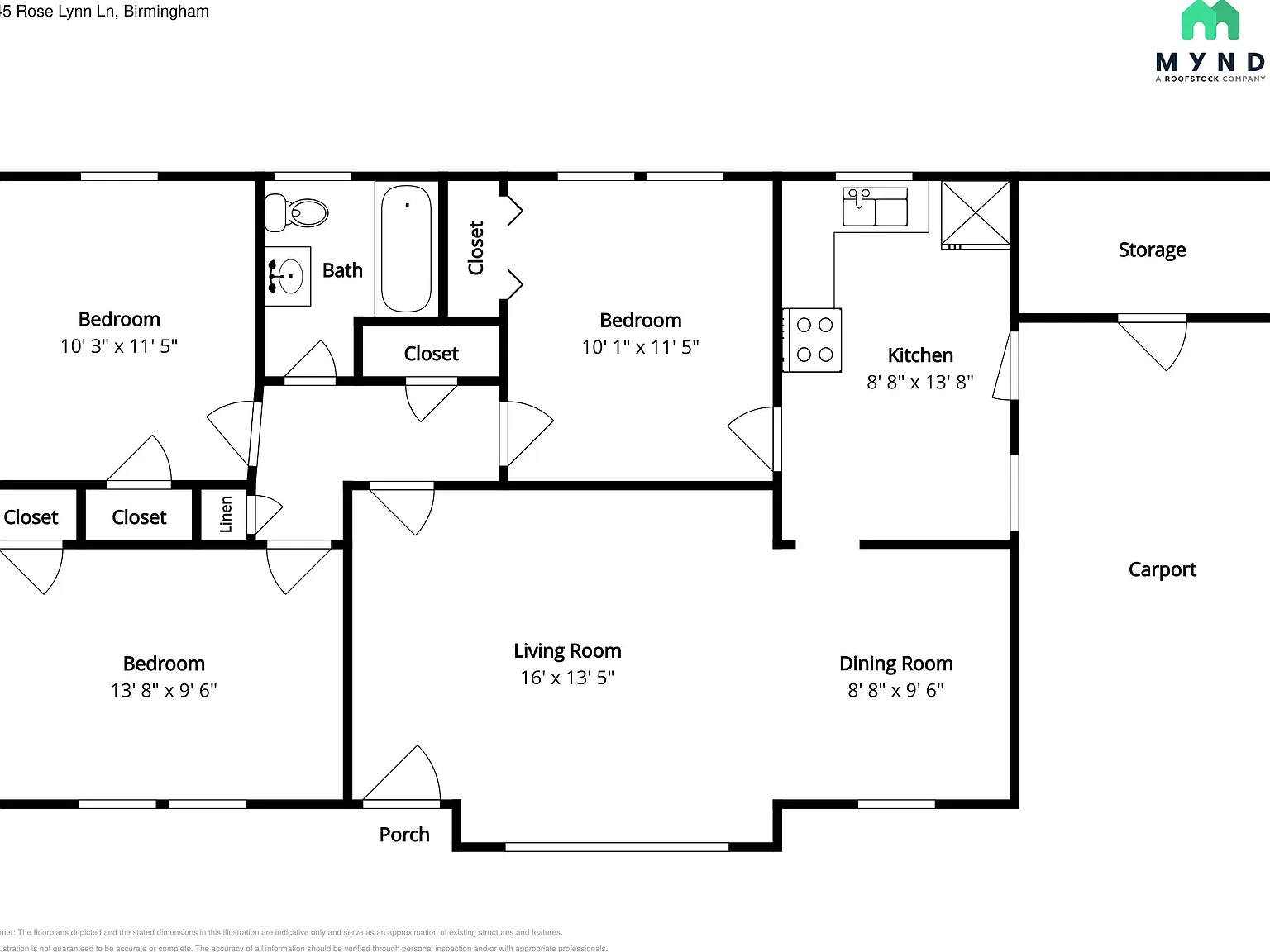 3 bed, 1.0 bath, 1026 sqft, $1,090 — Photo 4