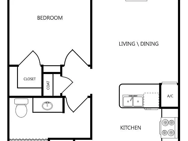 Floor plan One Bedroom