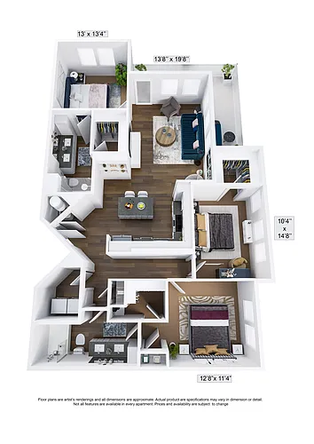 Floor plan Devotedly | 3 Bed | 2 Bath