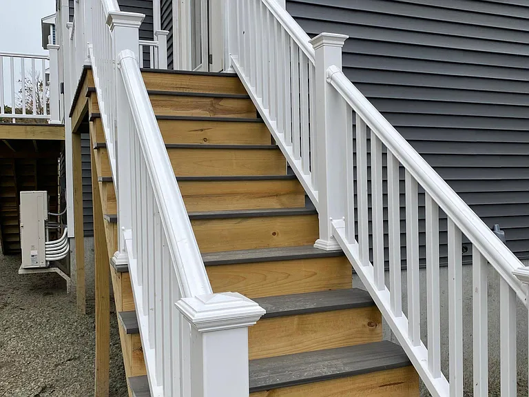 deck stairs to living room