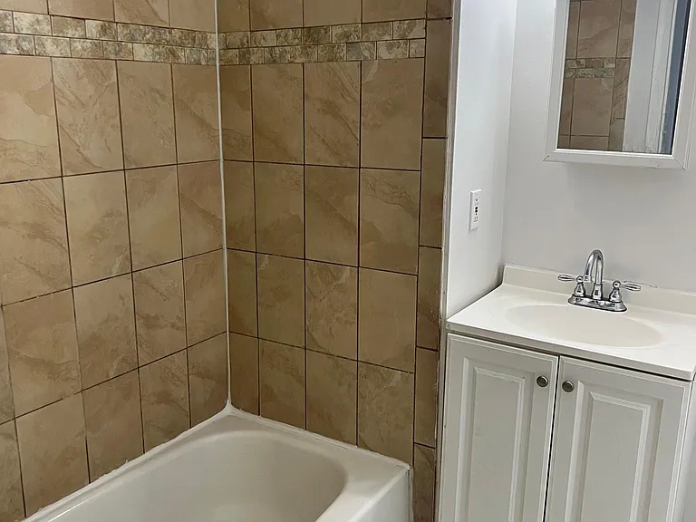 On the second floor is a full bath