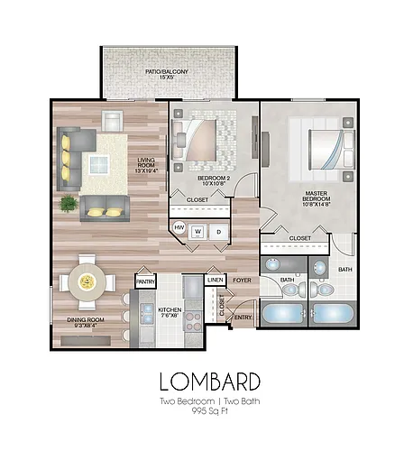 Floor plan Lombard - Premium Plus
