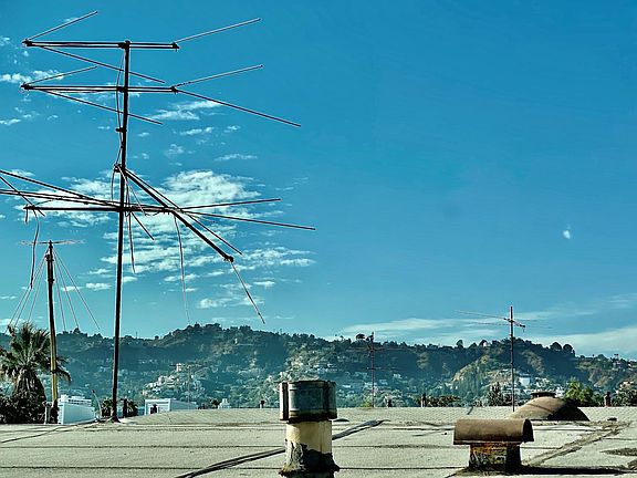 Partial View of Hollywood Hills from Living Room