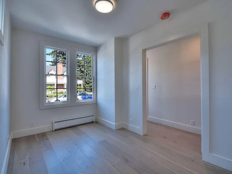 Bedroom with barndoor.