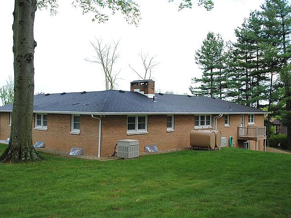 Full rear view of house