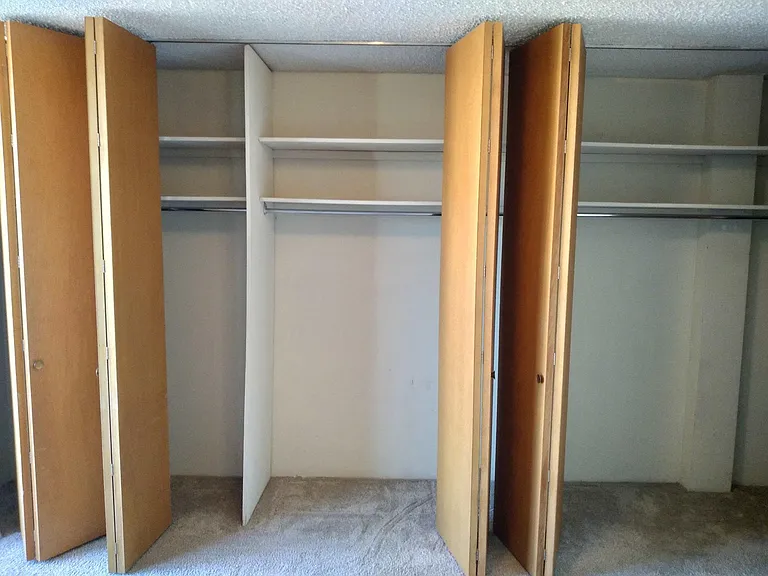 Master bedroom closets