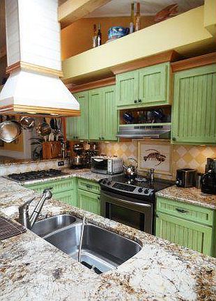Cooks delight kitchen with gas cook-top and glass cook-top