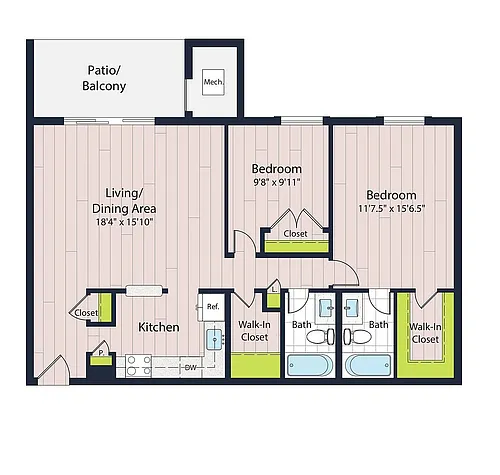 Floor plan B2-60