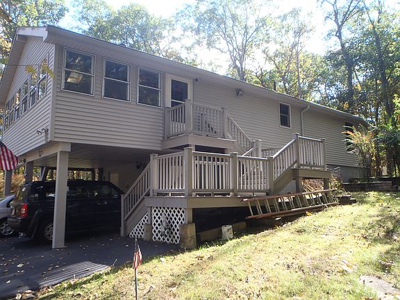 Right side of house.