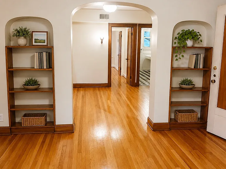 View of dining room from living room