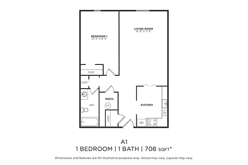 Floor plan A1R - Renovated