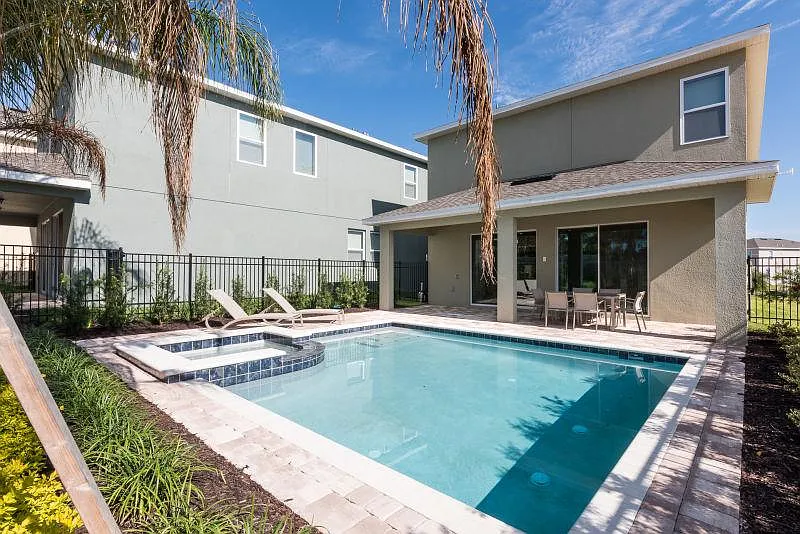 The swimming pool in the back yard(C) - 100 Minton Loop