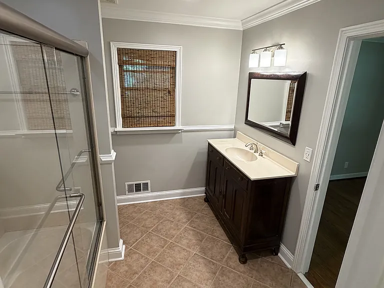 Hallway bathroom