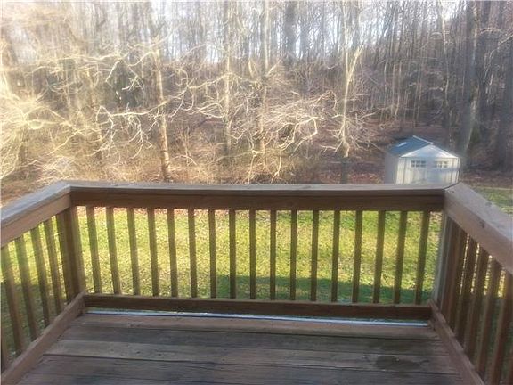 View from the Deck of the back yard