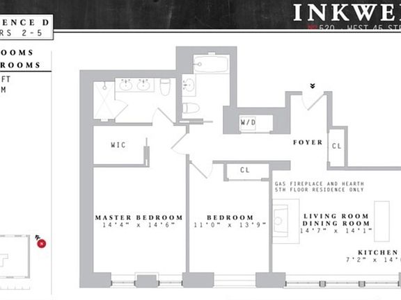 2nd image of 520 W 45th St #2D