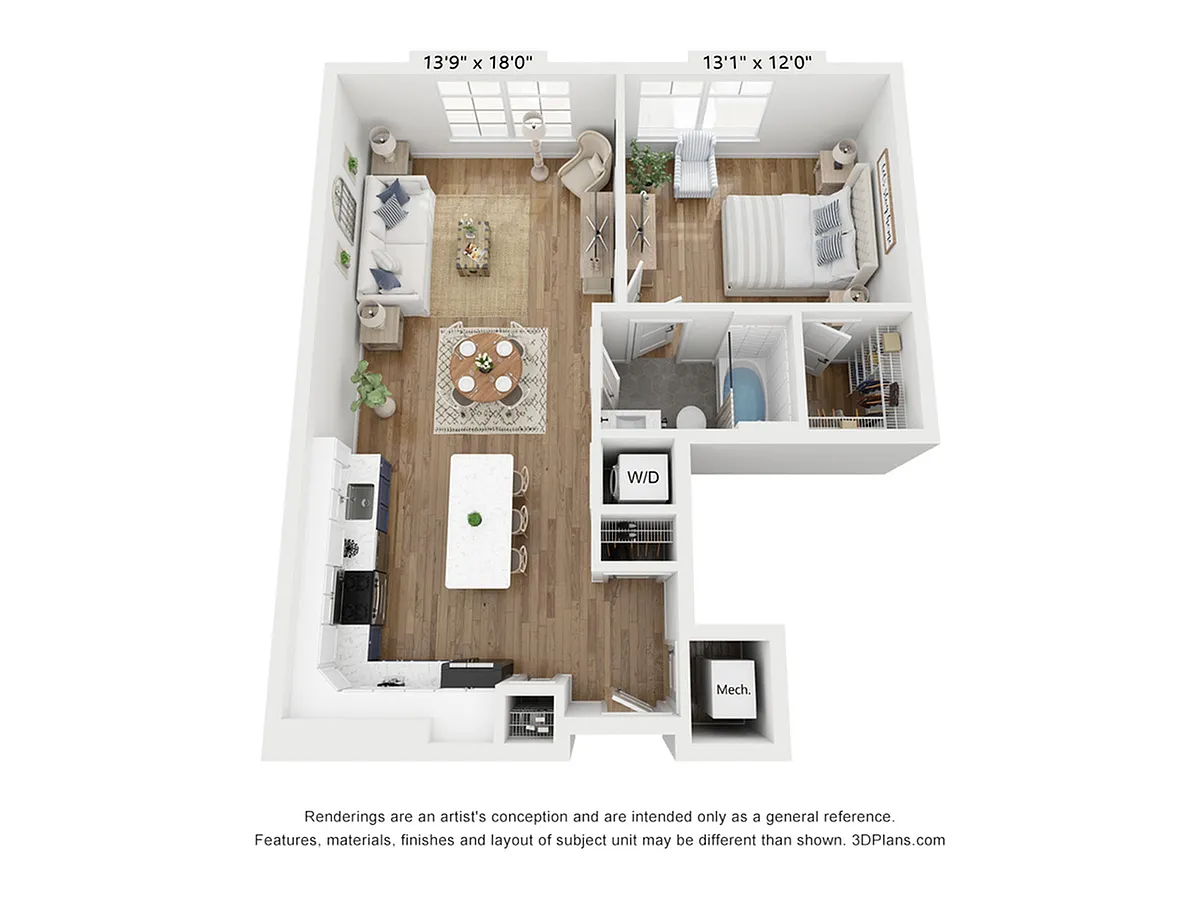 Floor plan 1E