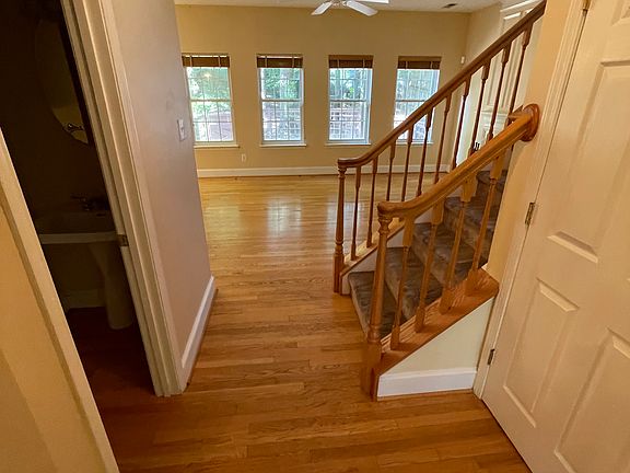 Entry way from the front door. Bathroom on the left.