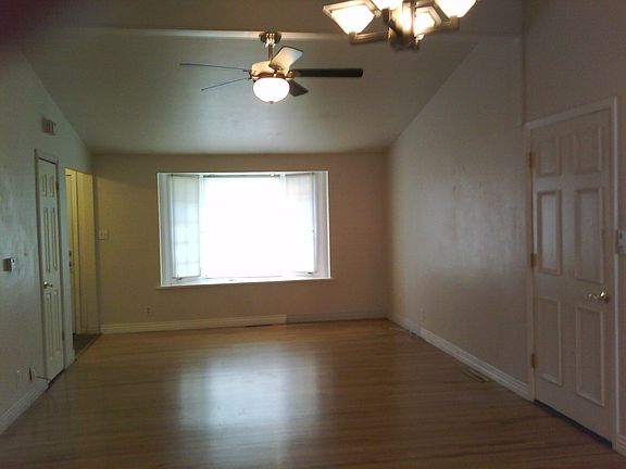 Double paned Bay window, authentic hardwood floors, cathedral ceiling 