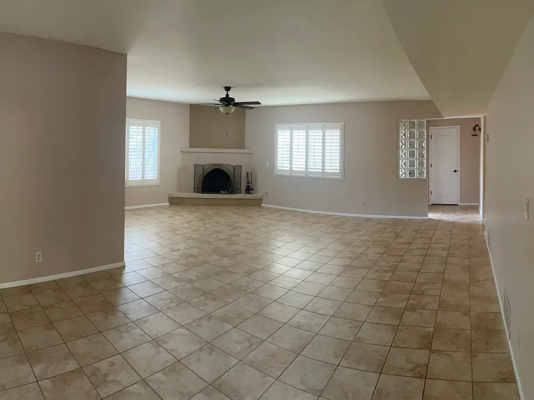 Living room view from dining area