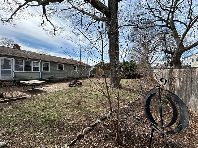 Back Yard with Fence